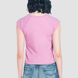 Playera Mujer Manga Corta Regular Bordado Oggi