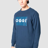 Playera Regular Azul para Hombre - Manga Larga