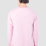 Playera Regular Lila para Hombre - Manga Larga
