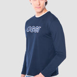 Playera Regular Azul Marino para Hombre - Manga Larga