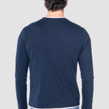Playera Regular Azul Marino para Hombre - Manga Larga