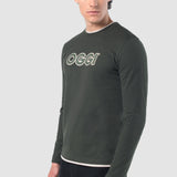 Playera Regular Olivo para Hombre - Manga Larga