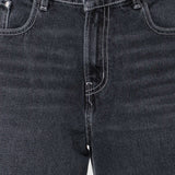 Jeans Amplio Negro para Mujer - Wide Leg
