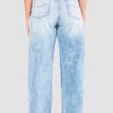 Jeans Relaxed Azul Claro para Mujer - Cintura Alta