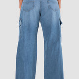 Jeans Relaxed Azul Claro para Mujer - Cintura Alta