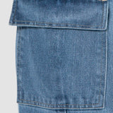 Jeans Relaxed Azul Claro para Mujer - Cintura Alta