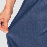 Jeans Amplio Azul Oscuro para Mujer - Wide Leg