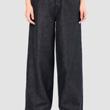 Jeans Amplio Negro para Mujer - Wide Leg