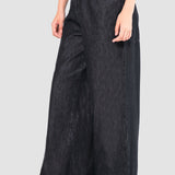 Jeans Amplio Negro para Mujer - Wide Leg