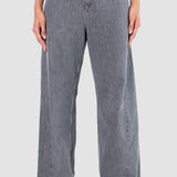 Jeans Relaxed Gris para Mujer - Cintura Alta