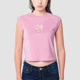 Playera Slim Lila para Mujer - Sin Mangas