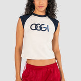 Playera Slim Blanca para Mujer - Sin Mangas