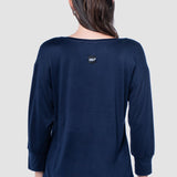 Playera Regular Azul Marino para Mujer - Manga Larga
