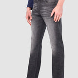 Jeans Slim Straight Negro para Hombre - Vaxter