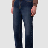 Jeans Relaxed Azul Oscuro para Hombre - Leader