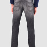 Jeans Slim Straight Negro para Hombre - Vaxter