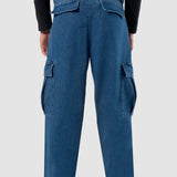 Pantalón Baggy Azul para Hombre - Cargo