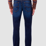 Jeans Slim Straight Azul Oscuro para Hombre - Vaxter