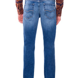 Jeans Slim Straight Azul Claro para Hombre - Vaxter