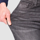 Jeans Slim Straight Negro para Hombre - Vaxter