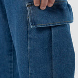 Pantalón Baggy Azul para Hombre - Cargo