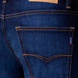 Jeans Slim Straight Azul Oscuro para Hombre - Vaxter