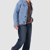 Jeans Relaxed Azul Oscuro para Hombre - Leader