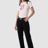 Jeans Baggy Relajado Negro para Mujer - Emotion