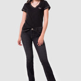 Jeans Boot Cut Negro para Mujer - Yess