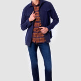 Jeans Slim Straight Azul Oscuro para Hombre - Vaxter