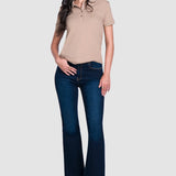 Jeans Acampanado Azul Oscuro para Mujer