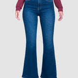 Jeans Acampanado Azul para Mujer