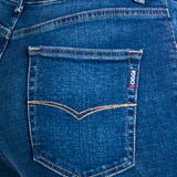 Jeans Acampanado Azul para Mujer