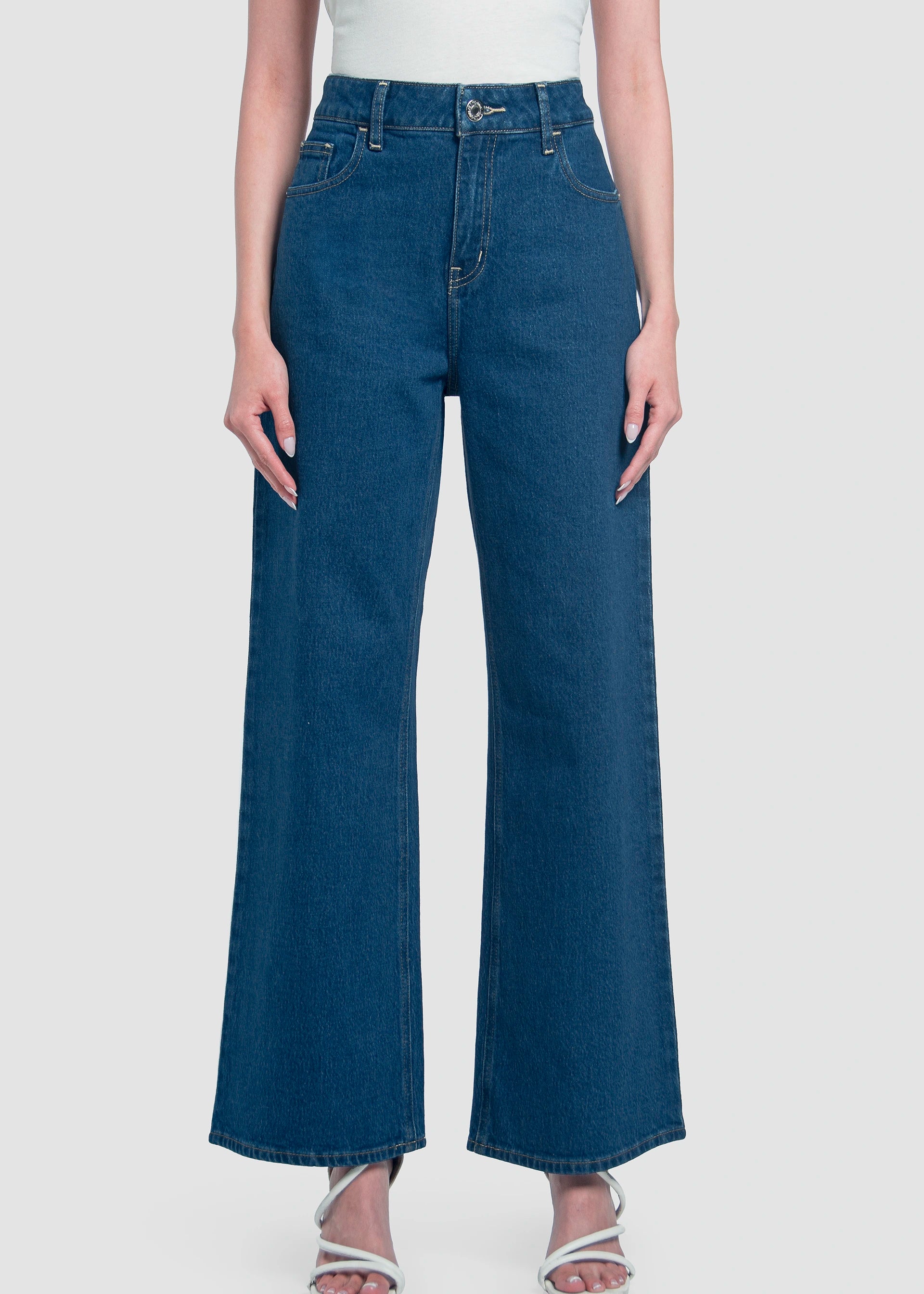 Jeans Mujer Mezclilla Confort Addiction Baggy Barcelona Oggi