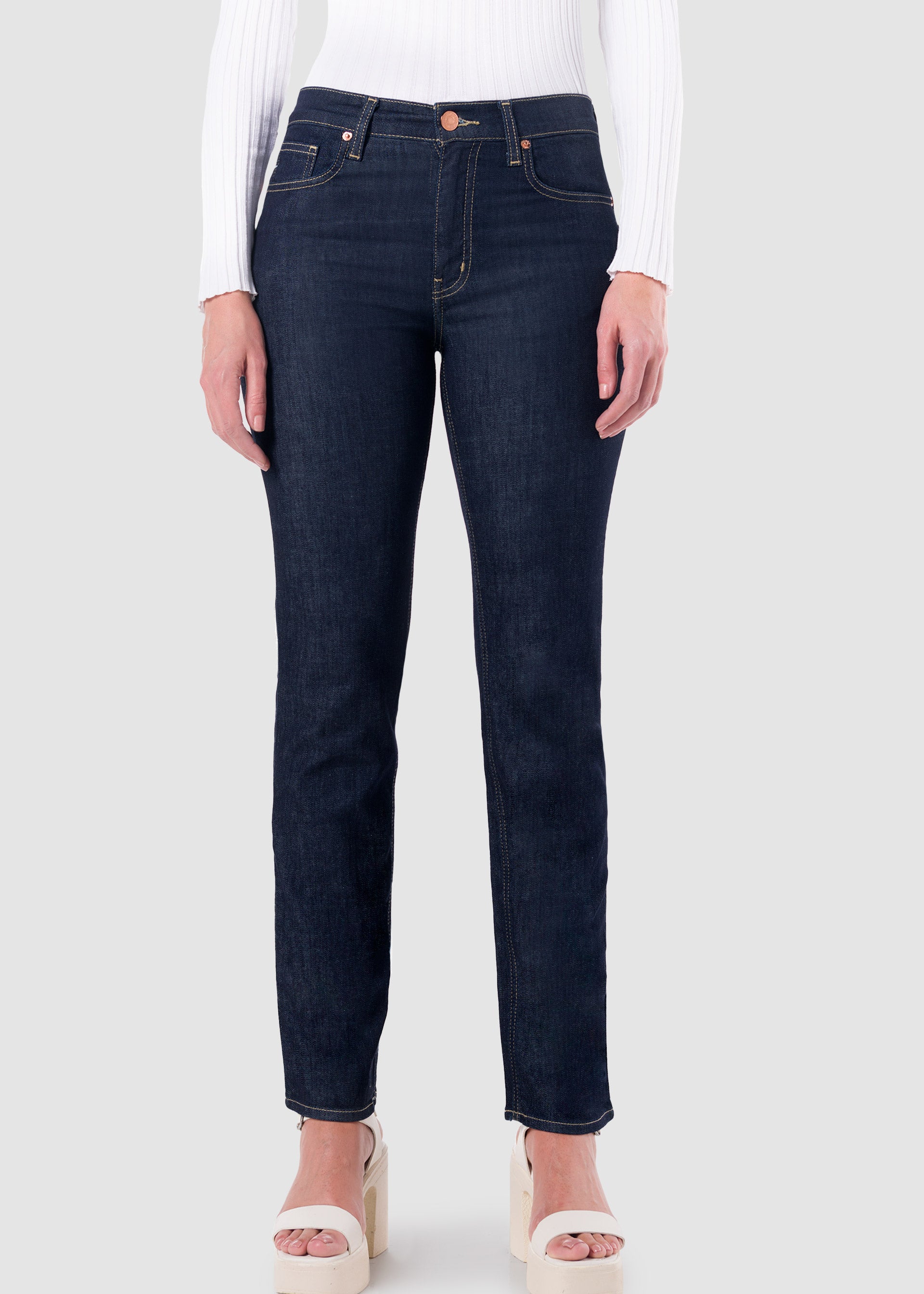 Jeans Mujer Mezclilla Stretch Atraction Straight Honey Oggi