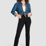 Jeans Mujer Mezclilla Stretch Atraction Straight Slub Oggi