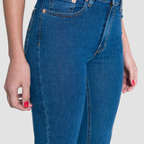 Jeans Mujer Mezclilla Stretch Atraction Straight Slub Oggi