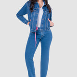 Jeans Straight Azul para Mujer - Atraction