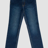 Jeans Straight Azul Oscuro para Mujer - Atraction