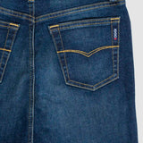 Jeans Straight Azul Oscuro para Mujer - Atraction