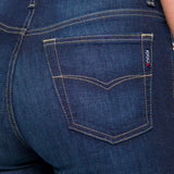 Jeans Straight Azul Oscuro para Mujer - Atraction