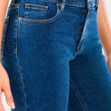 Jeans Mujer Mezclilla Stretch Atraction Straight Gin Oggi