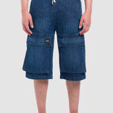 Bermuda Cargo Relaxed Azul para Hombre