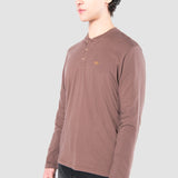 Playera Regular Café para Hombre - Manga Larga
