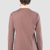 Playera Regular Café para Hombre - Manga Larga