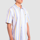 Camisa Hombre Manga Corta Regular Rayas Oggi