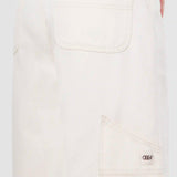 Jeans Wide Leg Cropped Beige para Mujer - Carpintero