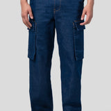 Jeans Baggy Azul para Hombre - Cargo