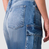Jeans Wide Leg Azul Claro para Mujer - Cargo