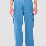 Jeans Baggy Azul Claro para Hombre - Cargo